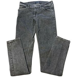 Armani Jeans Vintage Women's Low-Rise Size 26 Black Capo Campione Indigo Denim